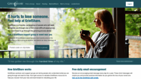 What Griefshare.org website looked like in 2022 (3 years ago)