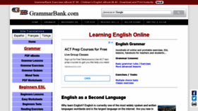 What Grammarbank.com website looked like in 2022 (1 year ago)