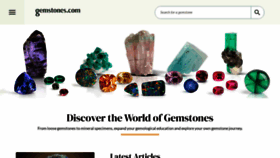 What Gemstones.com website looked like in 2022 (1 year ago)