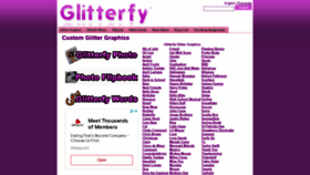 What Glitterfy.com website looked like in 2022 (1 year ago)