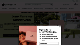 What Glossybox.com website looked like in 2022 (1 year ago)