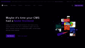 What Gatsbyjs.org website looked like in 2022 (1 year ago)