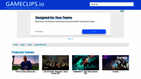 What Gameclips.io website looked like in 2022 (1 year ago)