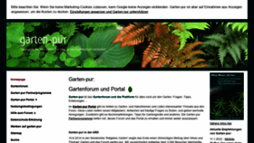 What Garten-pur.de website looked like in 2022 (1 year ago)