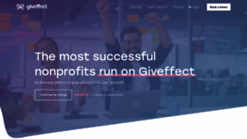 What Giveffect.com website looked like in 2022 (1 year ago)