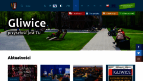What Gliwice.eu website looked like in 2022 (1 year ago)