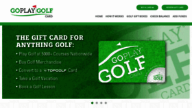 What Goplaygolf.com website looked like in 2022 (1 year ago)