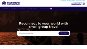 What Gadventures.com website looked like in 2022 (1 year ago)