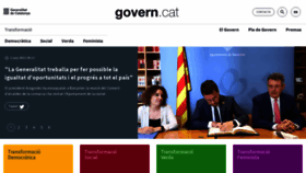 What Govern.cat website looked like in 2022 (1 year ago)