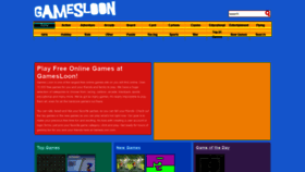 What Gamesloon.com website looked like in 2022 (1 year ago)