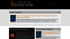 What Grahamhancock.com website looked like in 2022 (1 year ago)