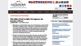 What Gatestoneinstitute.org website looked like in 2022 (3 years ago)