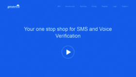 What Globalsms.io website looked like in 2022 (1 year ago)
