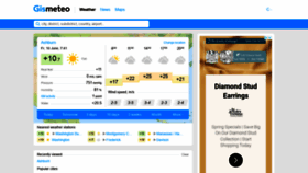 What Gismeteo.com website looked like in 2022 (1 year ago)