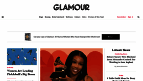 What Glamour.com website looked like in 2022 (1 year ago)