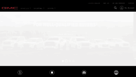What Gmc.com website looked like in 2022 (1 year ago)