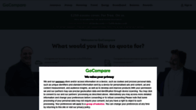 What Gocompare.com website looked like in 2022 (1 year ago)