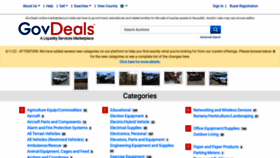What Govdeals.com website looked like in 2022 (1 year ago)