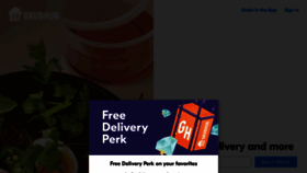 What Grubhub.com website looked like in 2022 (1 year ago)