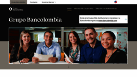What Grupobancolombia.com website looked like in 2022 (1 year ago)