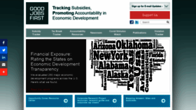What Goodjobsfirst.org website looked like in 2022 (1 year ago)