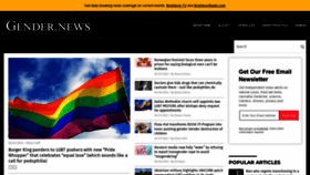 What Gender.news website looked like in 2022 (1 year ago)
