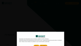 What Geojit.com website looked like in 2022 (1 year ago)