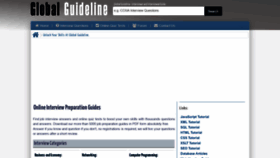 What Globalguideline.com website looked like in 2022 (1 year ago)
