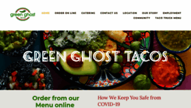 What Greenghosttacos.com website looked like in 2022 (1 year ago)