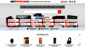 What Getprice.com.au website looked like in 2022 (1 year ago)