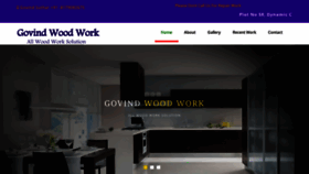 What Govindwoodwork.com website looked like in 2022 (1 year ago)