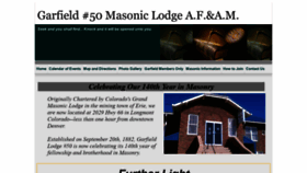 What Garfield50freemasons.org website looked like in 2022 (1 year ago)
