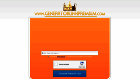 What Generatorlinkpremium.com website looked like in 2022 (1 year ago)