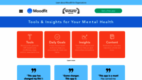 What Getmoodfit.com website looked like in 2022 (1 year ago)