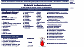What Grammatikdeutsch.de website looked like in 2022 (1 year ago)