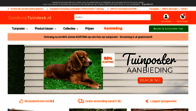 What Goedkooptuindoek.nl website looked like in 2022 (1 year ago)