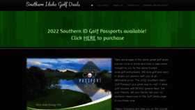 What Golfmagicvalley.com website looked like in 2022 (1 year ago)
