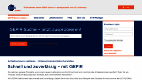 What Gepir.de website looked like in 2022 (1 year ago)