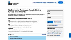 What Groupinvestments.americanfunds.com website looked like in 2022 (1 year ago)