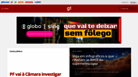 What G1.globo.com website looked like in 2022 (1 year ago)