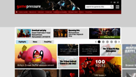What Gamepressure.com website looked like in 2022 (1 year ago)