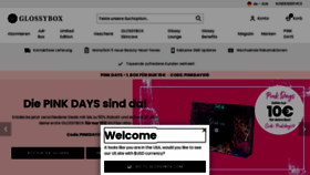 What Glossybox.de website looked like in 2022 (2 years ago)