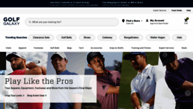 What Golfgalaxy.com website looked like in 2022 (1 year ago)