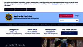 What Garda.ie website looked like in 2022 (1 year ago)