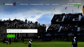 What Golfbreaks.com website looked like in 2022 (1 year ago)