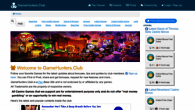 What Gamehunters.club website looked like in 2022 (1 year ago)