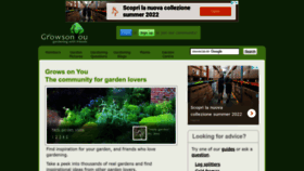 What Growsonyou.com website looked like in 2022 (1 year ago)