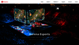 What Garena.my website looked like in 2022 (1 year ago)