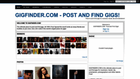 What Gigfinder.com website looked like in 2022 (1 year ago)