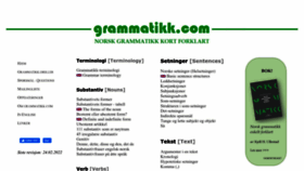 What Grammatikk.com website looked like in 2022 (1 year ago)